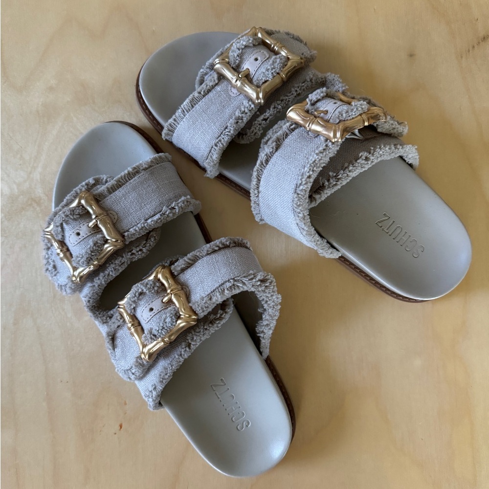 Schutz Ebola Sporty Linen Sandal